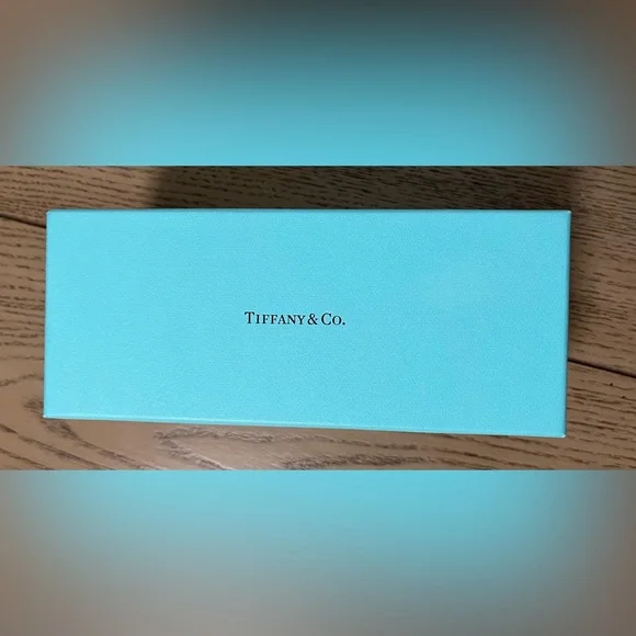 Tiffany & Co. Glasses Case with Soft Cloth Bag & Box - Picture 2 of 9